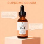 Sapi Anito 8in1, Face Serum Vitamin C, Niacinamide, Collagen, Kojic Acid, Turmeric, Vitamin E, Hyaluronic Acid, Retinol, Skin Care, Facial Moisturizer, Hydrating Serum, Targets Wrinkles,1 fl oz.