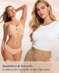 Wireless Bras for Women No Underwire Jelly Bras Seamless Push Up Full Coverage Bralettes Comfortable Everyday Bra