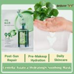 Centella Asiatica Face Mask – 10 Pack Calming Korean Sheet Masks – Repairing Facial Mask for Redness & Irritated Skin – Soothing Face Mask for Sensitive Skin Care