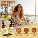 Clarifying Shampoo and Conditioner Set - Sulfate Free Hair Care Products for Women and Men - Deep Cleansing for Oily Scalp - Ideal for Swimmers - 16 Fl Oz (Set of 2)