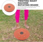 Body Shaping Twisting Waist Disc Exercise Rotating Board Small Indoor Fitness Equipment Orange Waist Trainer for Core Workout and Abdominal Muscle Strengthening