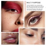 Ownest 3-Color Blue Gel Eyeliner Set – Matte, Shimmer & Pearl Metallic Eyeliner Pencils with Sharpener for Professional Eye Makeup