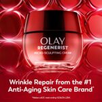 Olay Face Moisturizer, Regenerist Micro-Sculpting Cream for Women, Fragrance-Free - Anti-Aging, Anti-Wrinkle, Firming Skin Care - Triple Collagen Cream, Peptide, Hyaluronic Acid, Niacinamide, 1.7oz