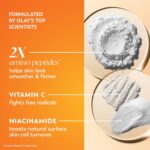 Olay Vitamin C MAX Face Moisturizer, Brightening Cream for Women, Hydrating, Evens Tone, Dark Spot & Hyperpigmentation Reduction, Glowing Skin Care - Niaciniamide, Peptides 1.7 Oz