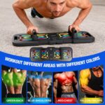 Push Up Board With Counter,Pushup Board For Men and Women,Foldable Gym Strength Training Fitness Equipment,Calisthenics Equipment
