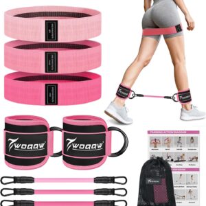 WOQQW Ankle & Booty Bands – Tone Legs & Glutes Fast