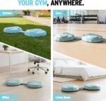 Waist Twister Machine Exercise Tool, Ab Twister Board with The Smart LED Digital Monitor, Noiseless Ab Twister for Home Gym Equipment, 300 Lbs Weight Capacity Workout Equipment for Women, Blue