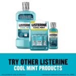 Listerine PocketPaks Cool Mint Breath Strips, Portable Pocket-Sized Oral Care Mouth Freshener, Dissolving Strips Kill 99% of Bad Breath Germs, Sugar Free, 3 x 24-Strip Packs