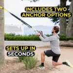 TRX All-In-One Home Gym System – Complete Suspension Training Kit for Strength Training, HIIT & Full-Body Workouts at Home or Outdoors, Includes Indoor & Outdoor Anchors