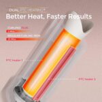 Upgraded Automatic Rotating Curling Iron - TYMO CurlPro Plus Long Barrel Curling Wand for Long Hair, Ceramic Hair Curler for Women, Anti-Scald, Tangle-Free, 600M Ionic, Dual Voltage, Gold, 1 1/4 Inch