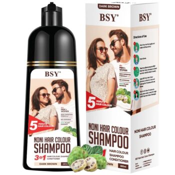 KNF 5-Min 3-in-1 Hair Color Shampoo – Brown