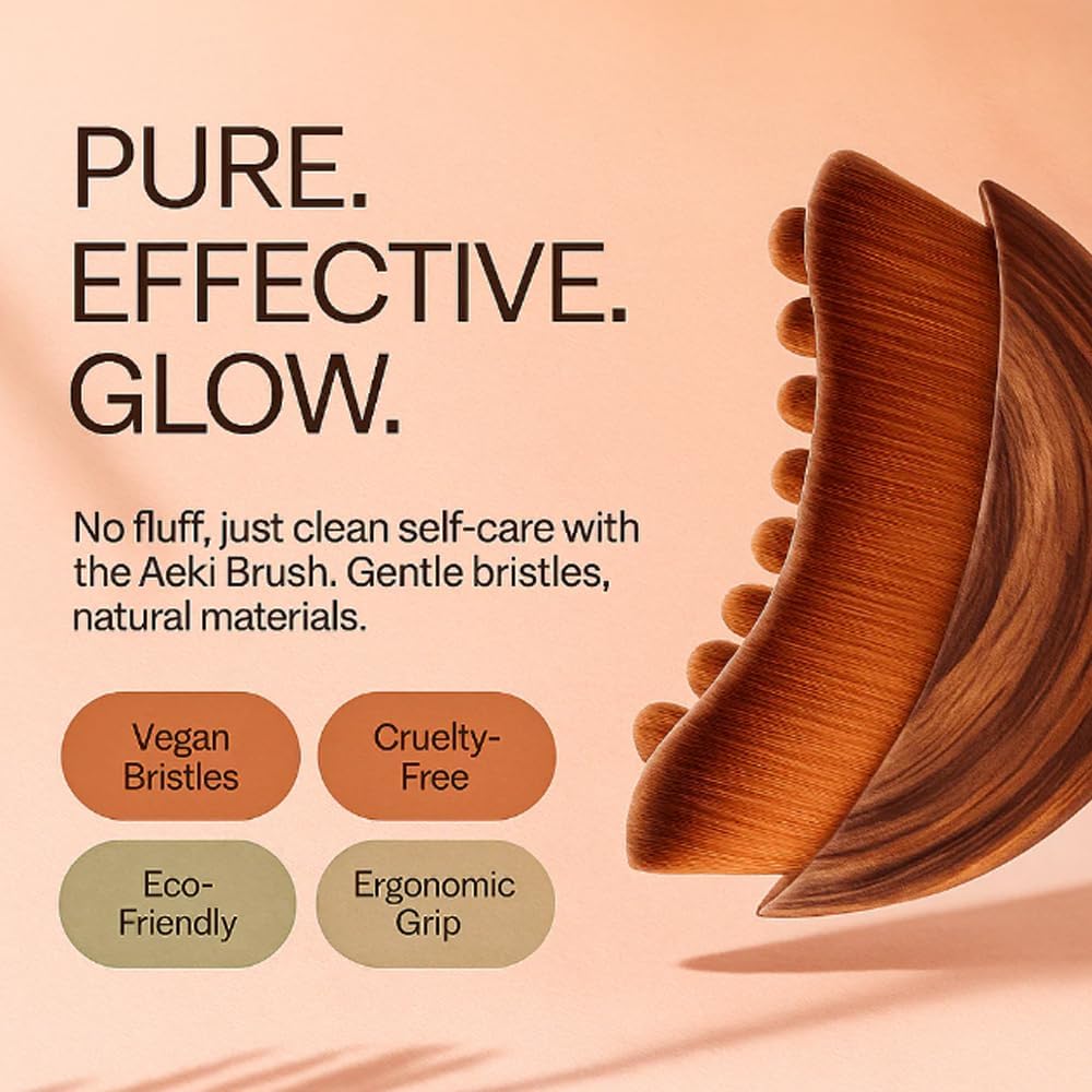 Aeki Lymphatic Contour Face Brush – Reduce Puffiness & Sculpt Naturally | LoookNow