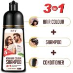 KNF 5-Min 3-in-1 Hair Color Shampoo – Brown - Image 3