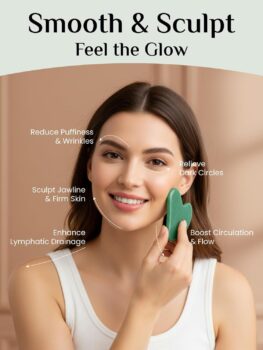 Rena Chris Jade Gua Sha Tool for Face Sculpting & Puffiness